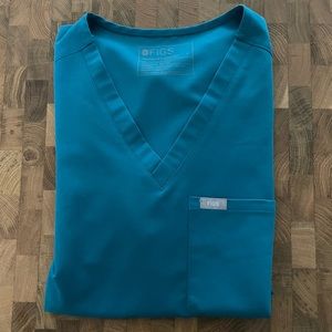 EUC Figs Catarina One Pocket Pacific Blue